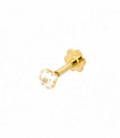 Piercing Cartílago con Circonita Cuadrada de Oro 18K - 88-3253