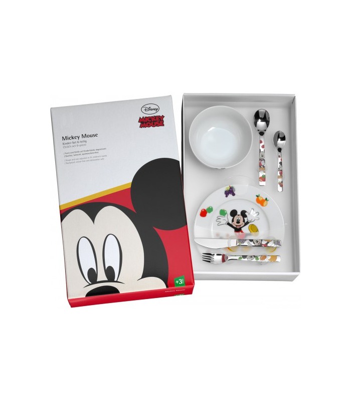 Set De Vajilla 3 Piezas para Niños Mickey Mouse