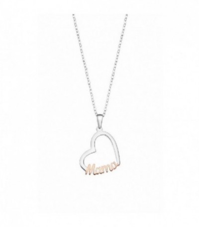 COLLAR CORAZON MAMA LOTUS SILVER - LP3403-1/1