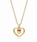 COLLAR PLATA DORADA CORAZÓN VICEROY FASHION - 13026C100-06