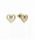 Pendientes Plata Dorada Corazón Rojo VICEROY JEWELS - 13026E100-06