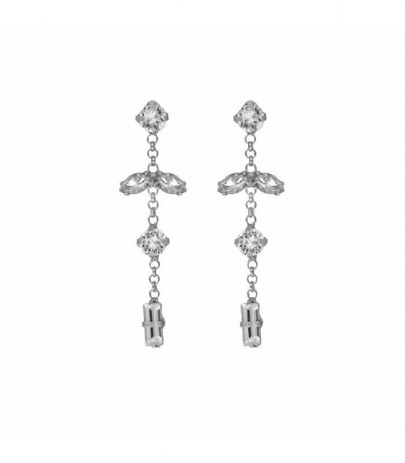 PENDIENTES MELISSA PLATA CRYSTAL - A3923-07HT