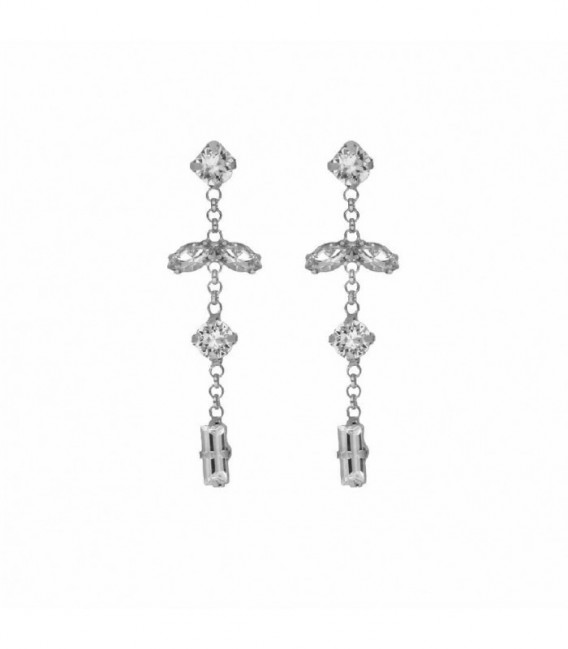 PENDIENTES MELISSA PLATA CRYSTAL - A3923-07HT