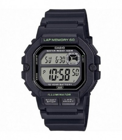 RELOJ DIGITAL RUNNER DEPORTE 60 LAPS NEGRO CASIO - WS-1400H-1AVEF