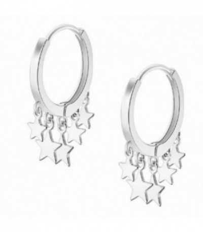 PENDIENTES ARO ESTRELLAS LOTUS SILVER - LP3211-4/1