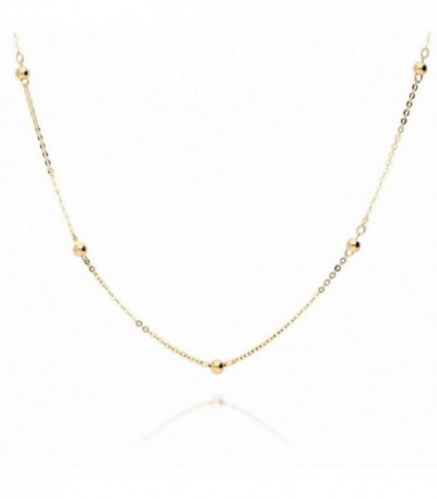 GARGANTILLA ORO BOLAS 2MM INTERCALADAS - 10304