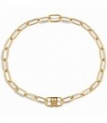 Collar Corto Acero Pavonado Oro Tommy Hilfiger - 2780721