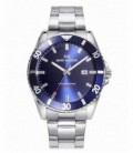 Reloj Acero Diver Sumergible Esfera Azul Mission MARK MADDOX - HM0138-37
