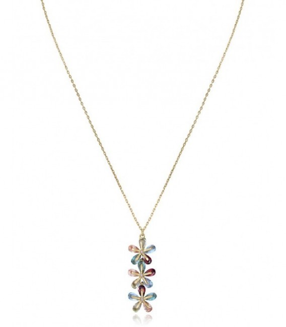 COLLAR PLATA LEY DORADO FLORES MULTICOLOR VICEROY FASHION - 13083C100-39