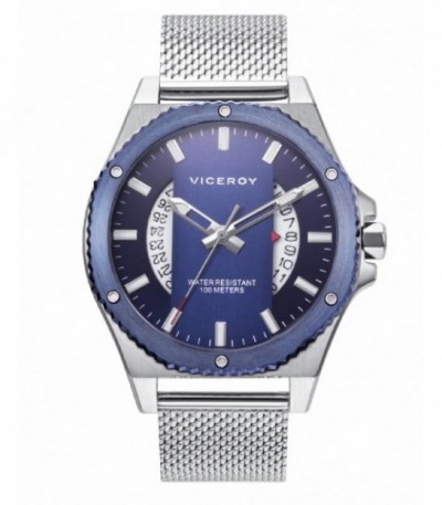 RELOJ HOMBRE MAGNUM ACERO IP AZUL VICEROY - 46821-37