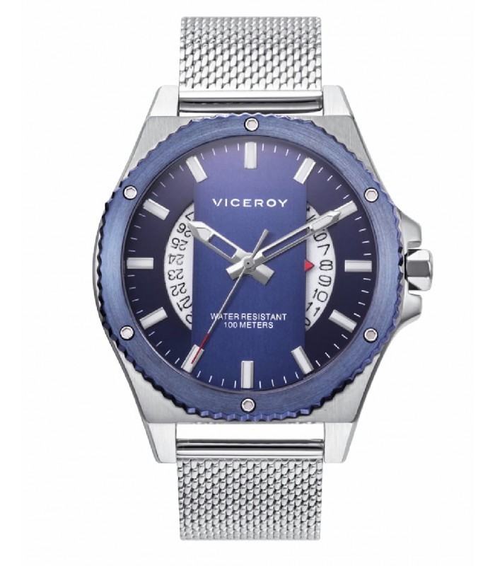 RELOJ HOMBRE MAGNUM ACERO IP AZUL VICEROY - 46821-37 - Torres Joyería