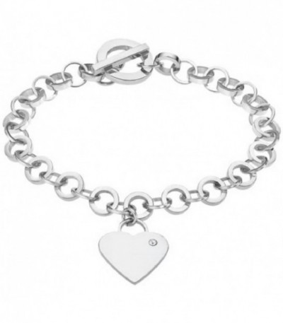 PULSERA ESLABONES CORAZÓN ACERO MUJER LOTUS STYLE - LS2271-2/1