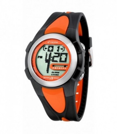 RELOJ CALYPSO DIGITAL HOMBRE CAJA RESINA NEGRA 45.5 MILÍMETROS CORREA  CAMUFLAJE VERDE