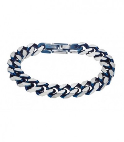 PULSERA CABALLERO ACERO Y AZUL LOTUS STYLE - LS2258-2/1