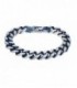 PULSERA CABALLERO ACERO Y AZUL LOTUS STYLE - LS2258-2/1