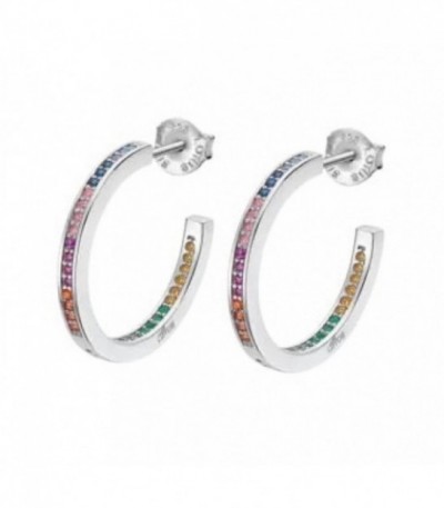 PENDIENTES AROS MULTICOLOR MUJER LOTUS SILVER - LP1937-4/7