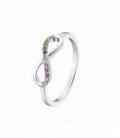 Anillo de Plata de Infinito Multicolor n14 Lotus Silver - LP1872-3/214