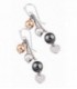 PENDIENTES LARGOS 3 BOLAS TRICOLOR LOTUS SILVER - LP1121-4/1