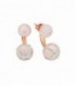 PENDIENTES DESMONTABLES ROSÉ BOLAS LOTUS SILVER - LP1245-4/2