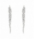 PENDIENTES LARGOS NOVIA PLATA DISEÑO LINEARGENT - 14946-A