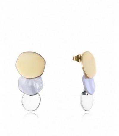 PENDIENTES ACERO IP DORADO MADRE PERLA VICEROY FASHION - 15142E01012