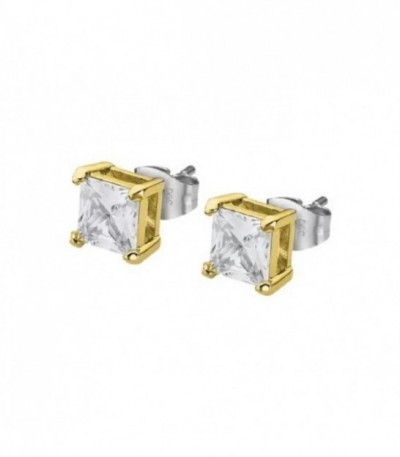Pendientes Cuadrados Acero IP Oro Mens Earrings LOTUS STYLE - LS2166-4/3
