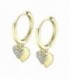 PENDIENTES ARO CORAZONES CHAPADOS ORO LOTUS SILVER - LP3274-4/2