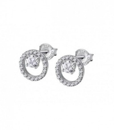 PENDIENTES REDONDOS CIRCONITAS MUJER LOTUS SILVER - LP3080-4/1
