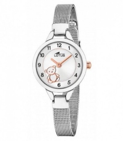 RELOJ JUNIOR ACERO OSITO LOTUS - 18862/3