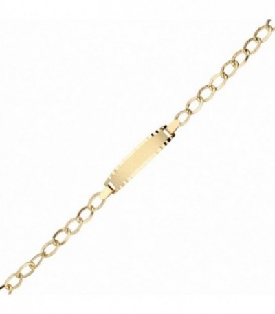 Pulsera con placa Oro 18K para Comunión - 10146