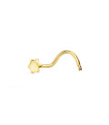 Piercing Nariz Estrella 6 puntas de Oro 18K - PIN015
