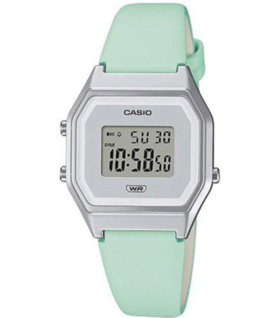 RELOJ VINTAGE PLATEADO VERDE MUJER CASIO - LA-680WEL-3EF