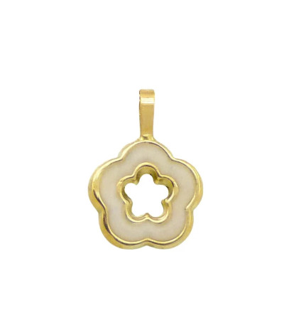 COLGANTE ORO 18K FLOR ESMALTE - CO5445