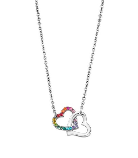 COLLAR DE MUJER CORAZONES LOTUS STYLE - LS1912-1/2