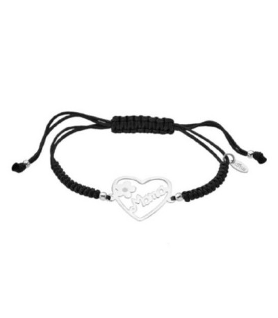 PULSERA CORAZON FLOR MOTHER´S LOVE LOTUS SILVER - LP3231-2/2