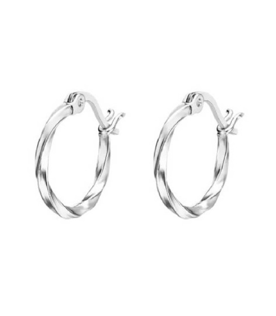 PENDIENTES ARO RIZADO LOTUS SILVER - LP3279-4/1