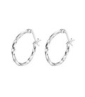 Pendientes Aro Rizado 20MM LOTUS SILVER - LP3279-4/2