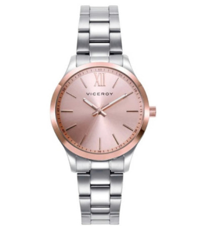 RELOJ ACERO ORO ROSA BRAZALETE VICEROY - 401180-73