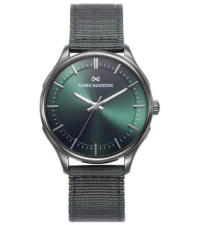 RELOJ GRIS Y VERDE MARK MADDOX - HC1008-67