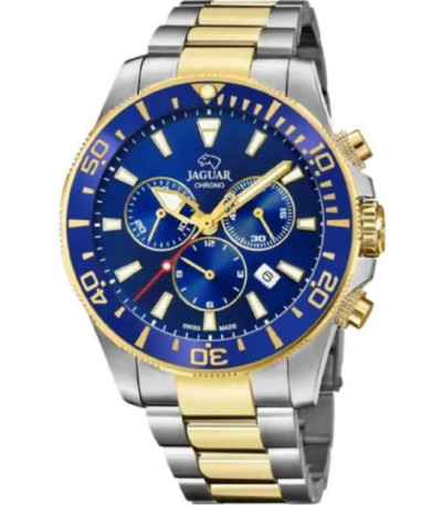 Reloj Caballero Executive Bicolor Esfera Azul JAGUAR - J862/1