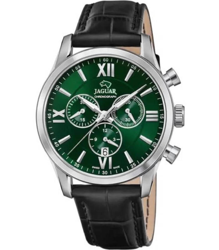 RELOJ JAGUAR ACAMAR J884/3 VERDE CORREA DE PIEL - J884/3 - Torres Joyería