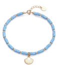 PULSERA AZUL CONCHA PLATA DORADA VICEROY FASHION - 13145P100-43