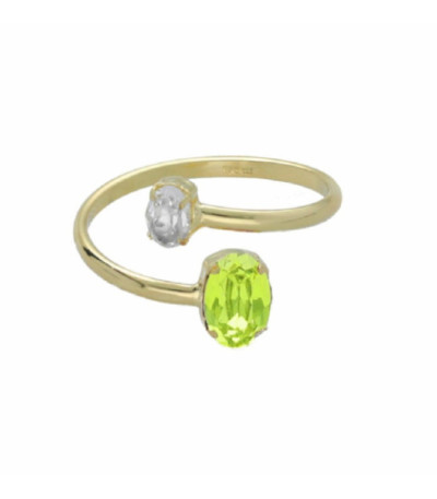 ANILLO DOBLE VERDE VICTORIA CRUZ - A4510-27DA