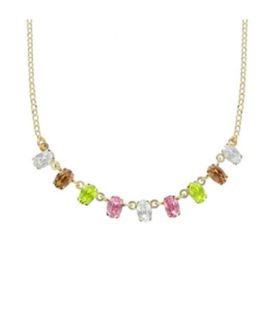 COLLAR DORADO MULTICOLOR VICTORIA CRUZ - A4506-MDG