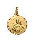 Medalla Oro 18K María Auxiliadora 16MM
