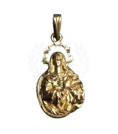 Silueta Oro 18K Virgen de Inamaculada Concepción