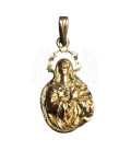 Silueta Oro 18K Virgen de Inamaculada Concepción
