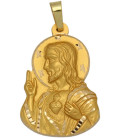 Medalla Silueta Oro 18K Sagrado Corazón