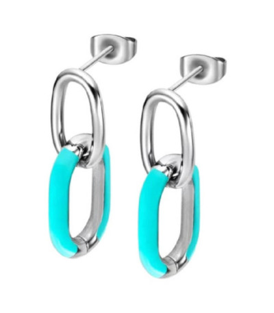 PENDIENTES TROPICAL VIBES AZUL TURQUESA LOTUS STYLE - LS2330-4/2