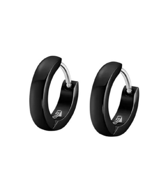 Pendientes Aro Acero Negro Mens Earrings LOTUS STYLE - LS2226-4/3